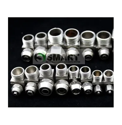 10pcs 4mm elbow connectors hose pipe brass lots quick thread shipping type