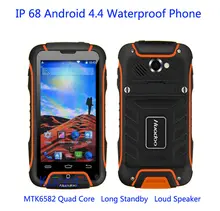 Original Huadoo V3 MTK6582 Quad oreC Mobile Phone Android 4.4 IP68 Waterproof Shockproof 1GB+8GB 8MP Camera 3G GPS Smartphone