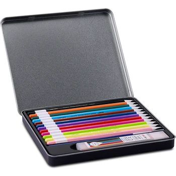 

M&G 12/24 Colored Pencils Set with Free Refills Retractable Watercolor Painting Pens for Students Artists Supplies Pencils