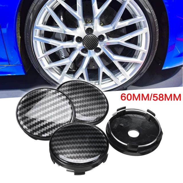 Buy 4pcs Carbon Fiber Racing 58mm 60mm Wheel Center