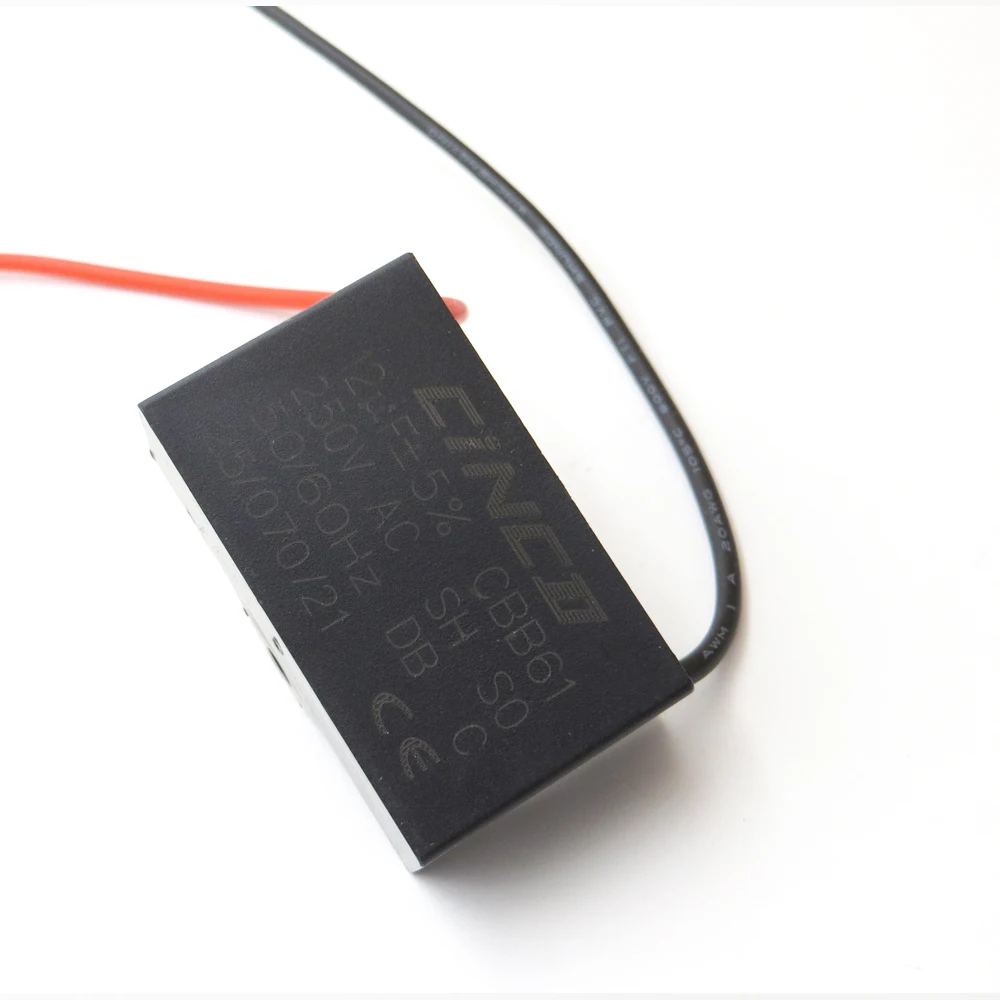 

250V AC 12UF CBB61 2 wires Motor Run Capacitor electrical fan ventilators exhaust fan capacitor start AC