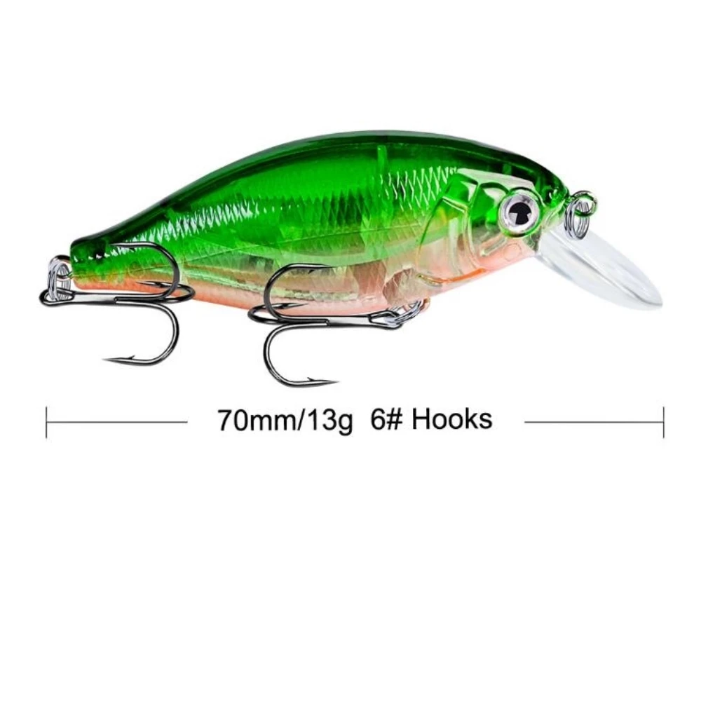 1pcs/lot Crankbait Fishing Artificial Hard Lure 13g 7cm Pesca Swimfish Crank Bait Bass Pike Perch Fishing Lure Wobblers