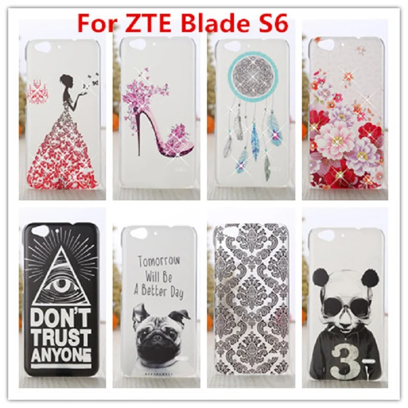 Чехол для ZTE Blade S6 Q5TCase/Роскошный Кристальный бриллиант 3D Блестящий жесткий