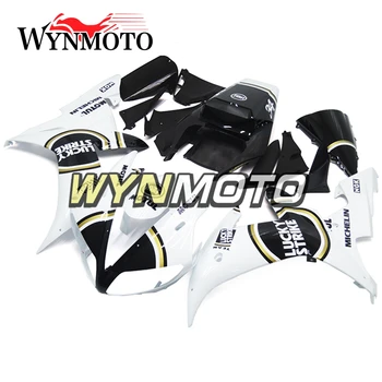 

ABS Plastic Injection Matte White Black New Complete Motorcycle Fairings For Yamaha YZF R1 2002 2003 Fairing Kit Cowlings