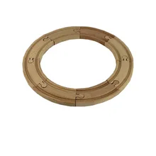 1 SET 8PCS Beech Wood Thomas Train Circular Track Railway Vehicle Accessories Toys Circular Wood Track