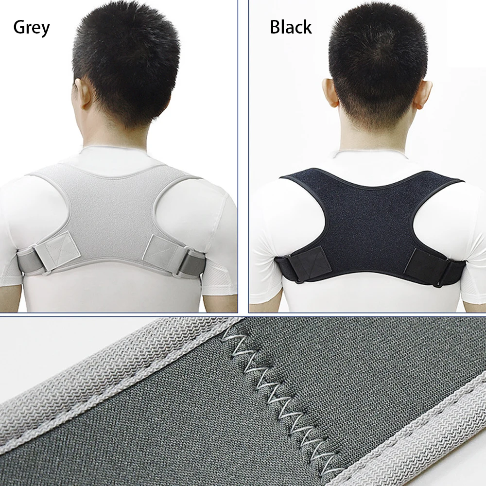 Задняя плечевая осанка корректор фиксатор поддерживающий пояс регулируемый Корректор осанки для облегчения боли в шее устройство для здоровья тела