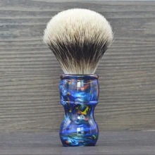 Dscosmetic большой размер 26 мм смокинг двойное badger волосы узел цвет смоляная Ручка для мужчин кисть для бритья