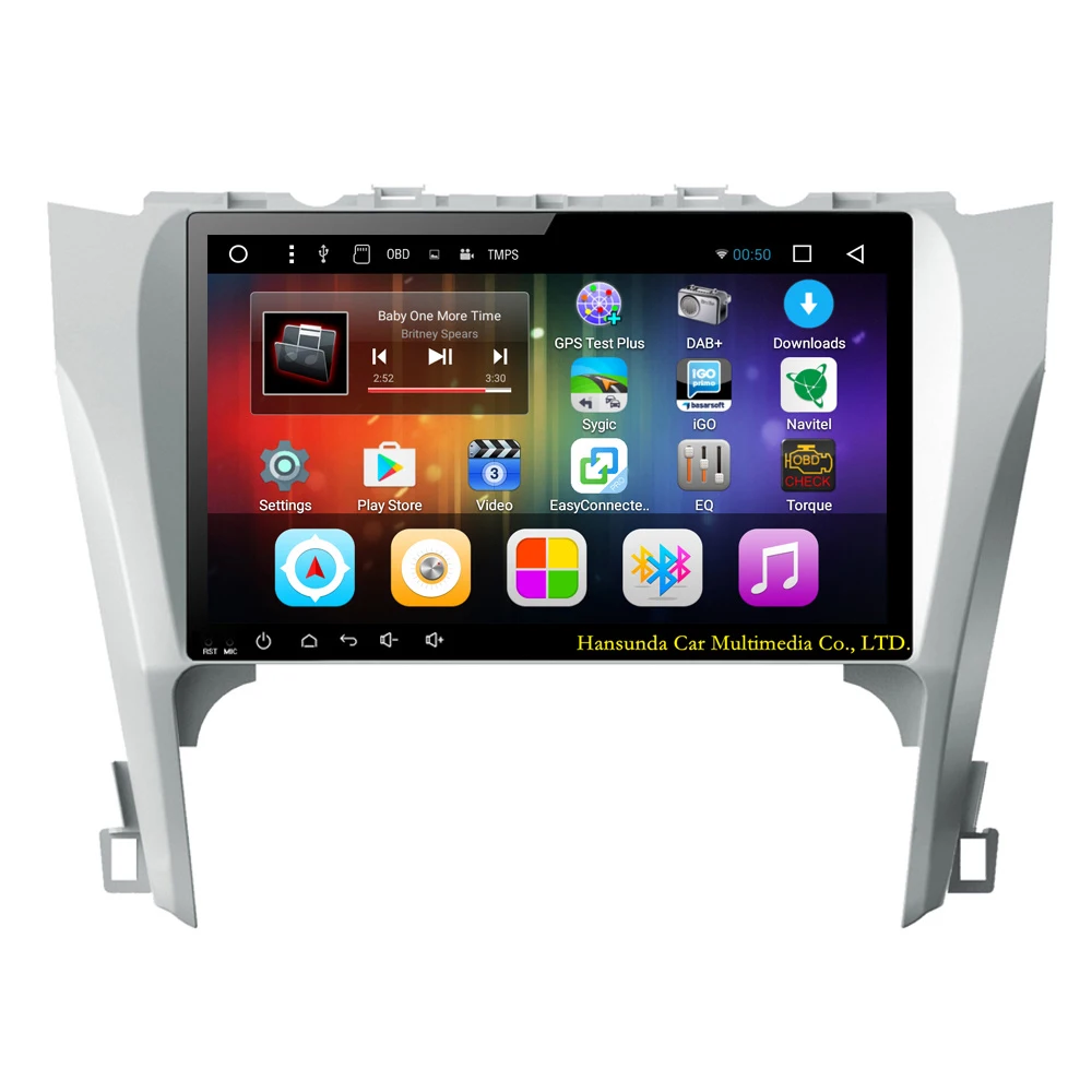 10 1 дюймовый HD 1024*600 четырехъядерный android 7 автомобильный dvd для Toyota camry 50 2012 2013 2014 с