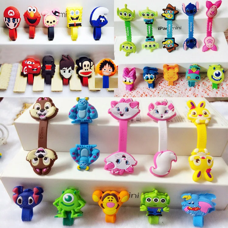 

Cartoon Cable Organizer Cable Bite Cute Accessory Protector Lines Winder For Mobile USB Practical Gifts Squishy Prank Toy Funny