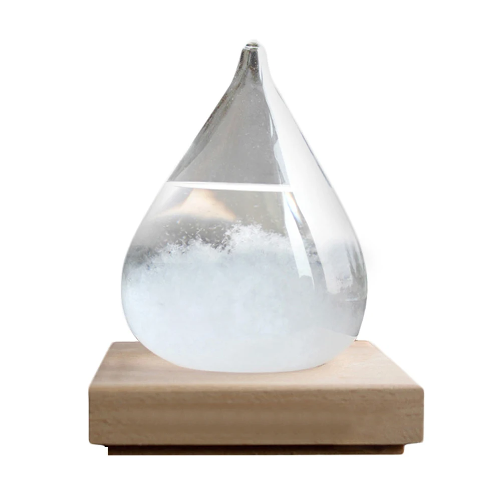 Прозрачный кристалл капли воды погода бутылка шторм стекло жидкое дерево база орнамент домашний Свадебный декор ремесло подарок