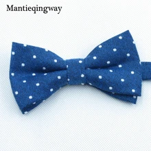 Mantieqingway хлопчатобумажный галстук-бабочка для мужских свадебных узких галстуков-бабочок в горошек с принтом, галстуки-бабочки