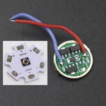 

3xAMC7135 Driver 1mode 17mm 3.7v~4.2v Circuit Board +16mm Osarm Infrared 850nm SFH4715AS SFH4716S / 940nm SFH4725S Aluminum Base