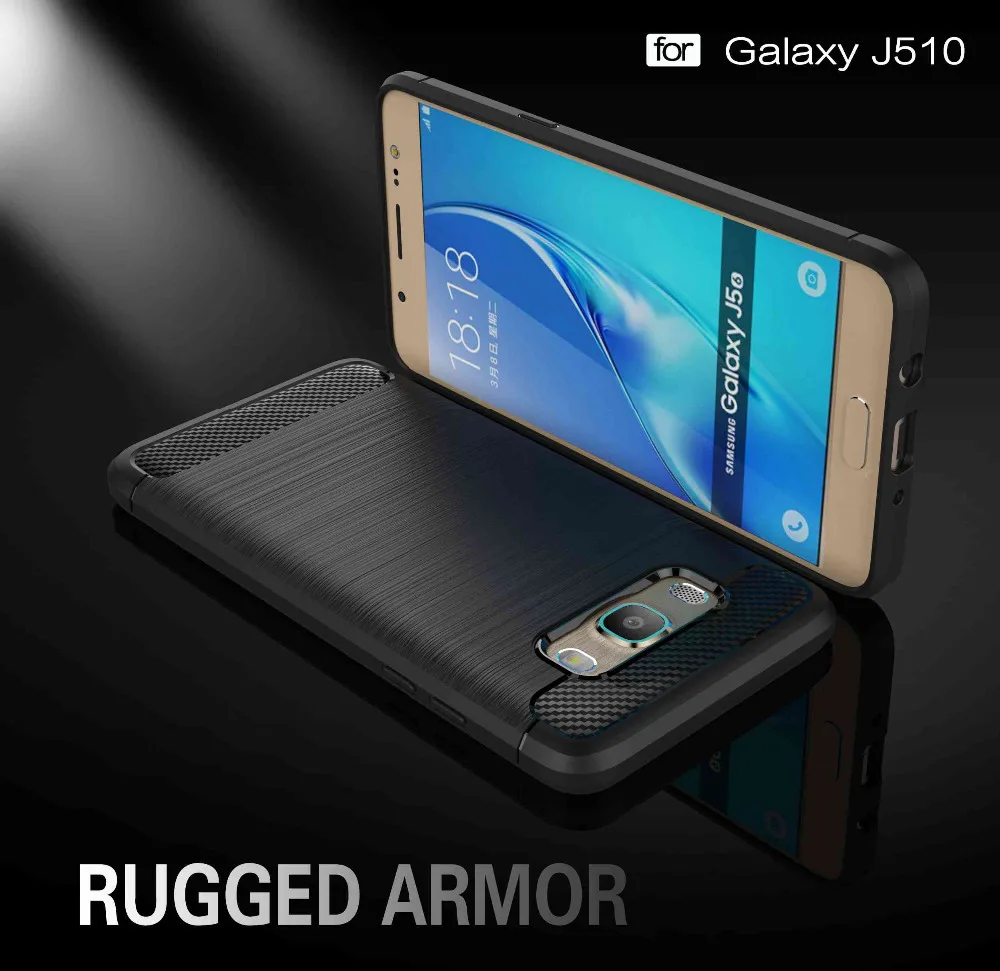 

luxury Rugged Armor Cases for Samsung J5 2016 phone case shell Silicone TPU Gel back cover Case For Samsung J5 2016 caso