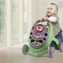 Детские ходунки и геометрические игрушки, 3 в 1, безопасная детская игрушка для баланса, для начала ходьбы, тележка, многофункциональная головоломка, помощь при ходьбе, игрушка