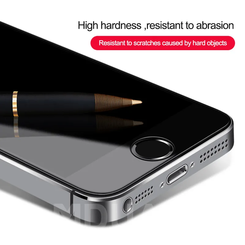 3D 9H противоударное защитное стекло на для iPhone 5S, se 5C 5 закаленное защитное стекло для iPhone 5S, se 4 4S чехол