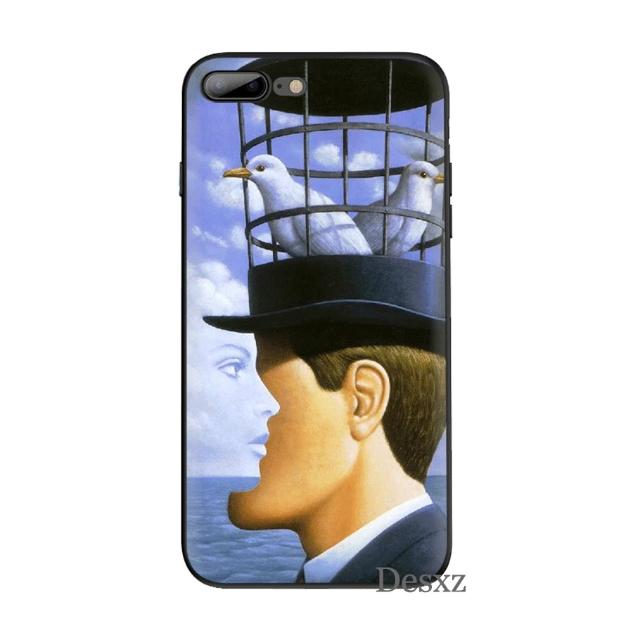 Мобильный чехол для телефона для iPhone 11 Pro XR X XS Max iPhone 6 6S 7 8 Plus 5 5S SE чехол Rene Magritte сумка корпус - Цвет: B3
