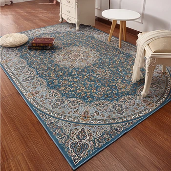 

Persian Style Carpet For Living Room Simple Modern Rug Pastoral Rectangular Full Piece Floor Mat Sofa Tea Table Bedroom Bedside