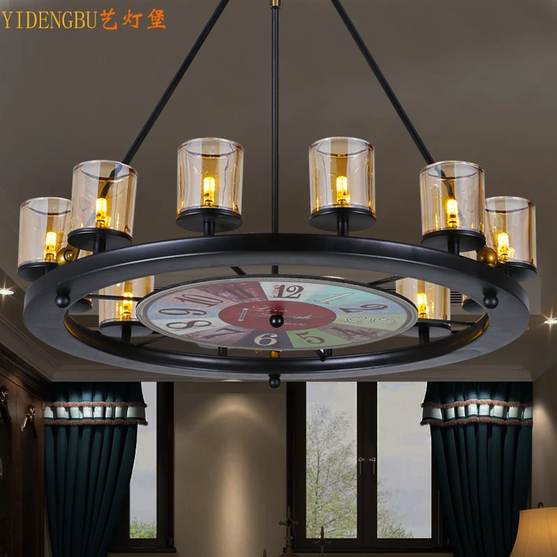 

ancient ways, wrought iron lamp droplight personality cafe bar, the sitting room light industrial wind Internet cafe