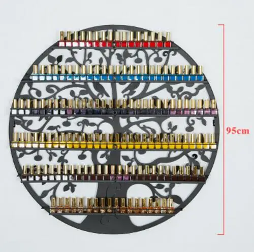 Дизайн ногтей круговой Лаки дисплей стойки Европейский шкафчик для косметики настенная полка настенный - Цвет: 20