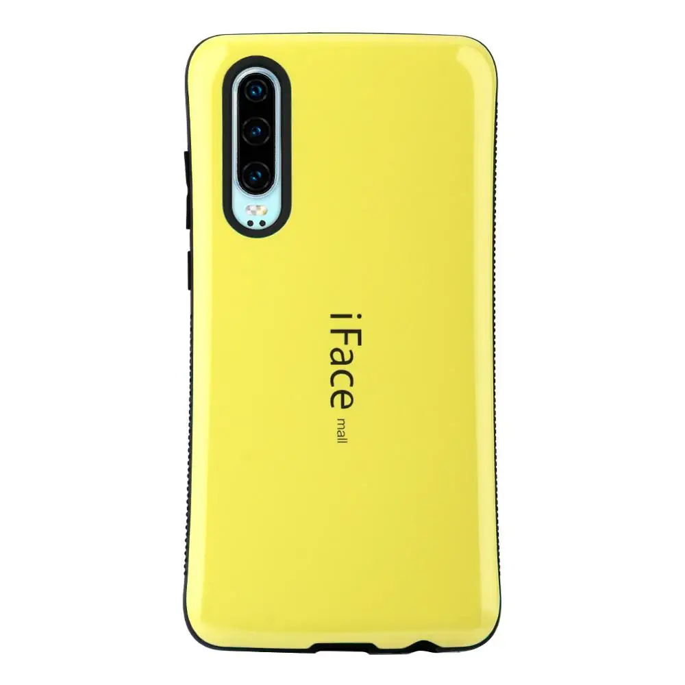 Чехол для Iface mall для huawei P30/P30 Pro/P30 Lite/Nova 4E Heavy Duty Противоударная задняя крышка Жесткий корпус защитит мобильный чехол для телефона - Цвет: Цвет: желтый