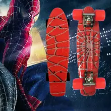 Girl skateboard longboard sale 22″ Spider-Man Mini skate trucks deskorolka professional fish skateboard plastic complete