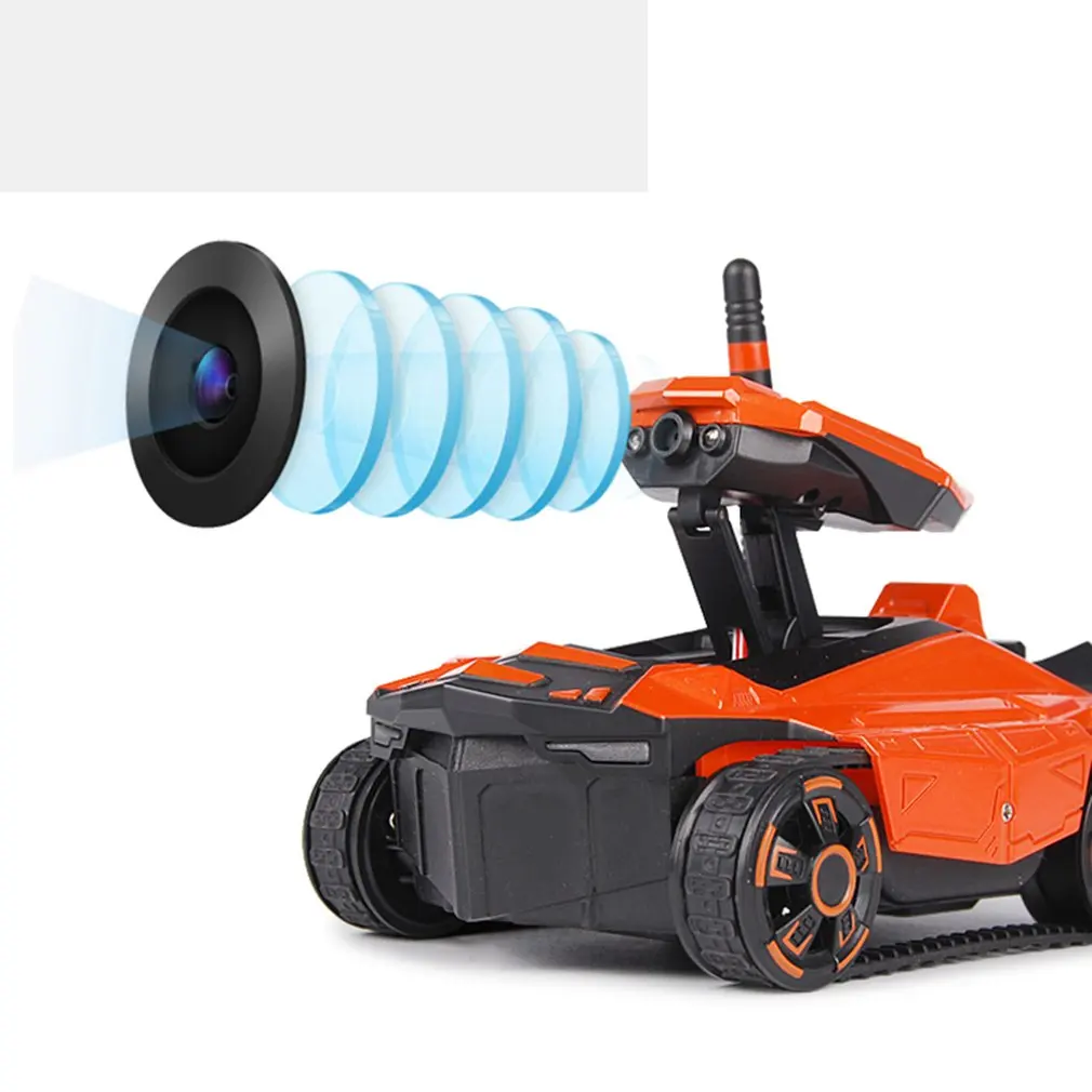 

RC Tank with HD Camera ATTOP YD-211 Wifi FPV 0.3MP Camera App Remote Control Tank RC Toy Phone Controlled Robot RC Tank