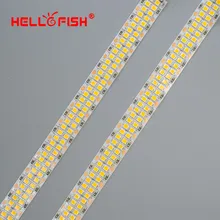 24V светодиодный полосы 2835 SMD 1200 2400 светодиодный s Диодная лента гибкий PCB светильник 12V светодиодный задний светильник полосы светодиодный лента белый/теплый белый