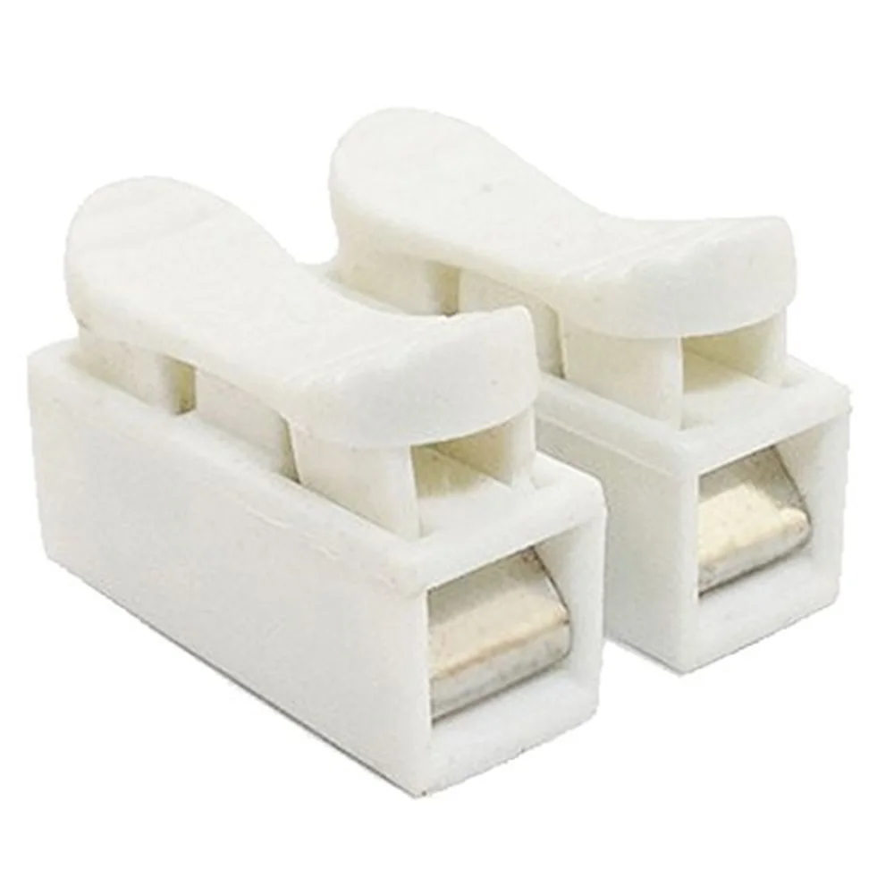 

ALLiSHOP 2P Spring Connector wire (no welding no screws ) Quick Connector cable clamp Terminal Block 2 Way Fit for led strip