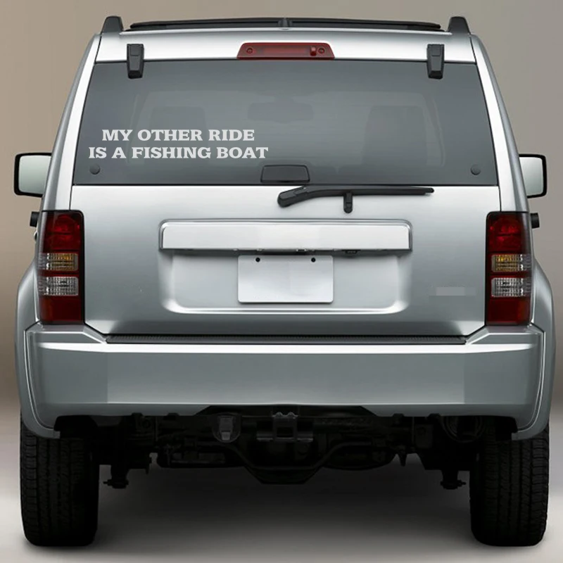 22.3*3.6CM MY OTHER RIDE IS A FISHING BOAT Funny Car Stickers Decals 22.3*3.6CM MY OTHER RIDE IS A FISHING BOAT Funny Car Stickers Decals