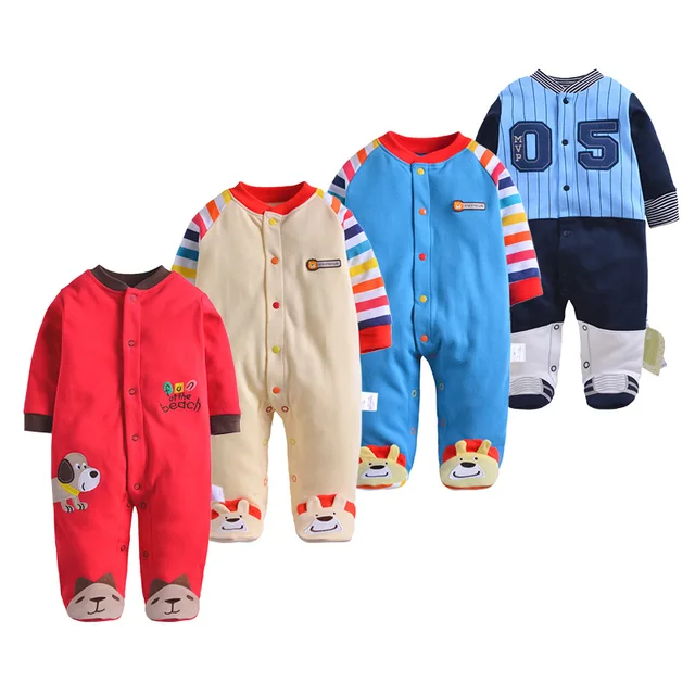 Baby Clothes Baby Boy Girls Footed Romper Baby Rompers 100 Cotton