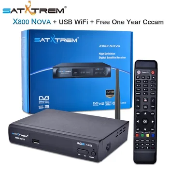 

SATXTREM X800 NOVA DVB S2 Satellite Receiver Free 8 Clines Europe Ccam ESPA A HD Receptor Satelite Decoder DVB-S2 Digital TV