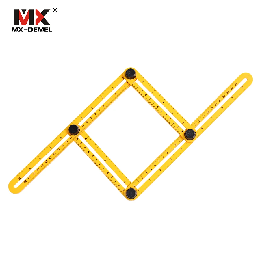 Multi Function Angle Izer Ultimate Tile Four Sided Ruler Flooring Working Template font b Measuring b