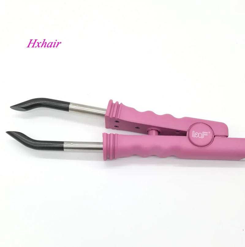 Loof Hair Extension Fusion Connector Hair connector / Extension Fusion Iron / European plug 220v Black Pink color