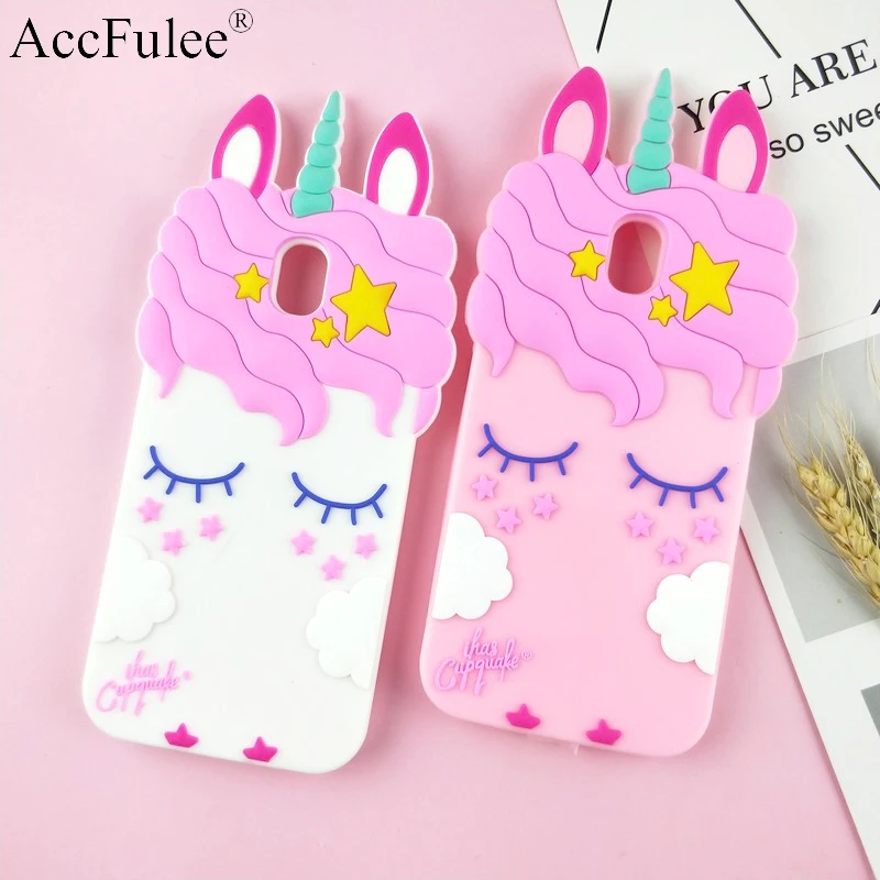 

3D Fashion Cartoon Pink Unicorn Silicone Case For Samsung Galaxy J5 2017 J530F J530F/DS Cute Rabbit Horse Soft Cover