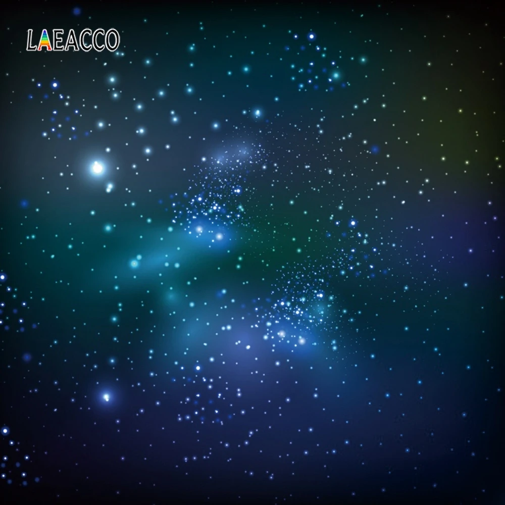 Laeacco Night Stars Bling Starry Sky Baby Pets Portrait Photocall Photography Background Customized Backdrops For Photo Studio |