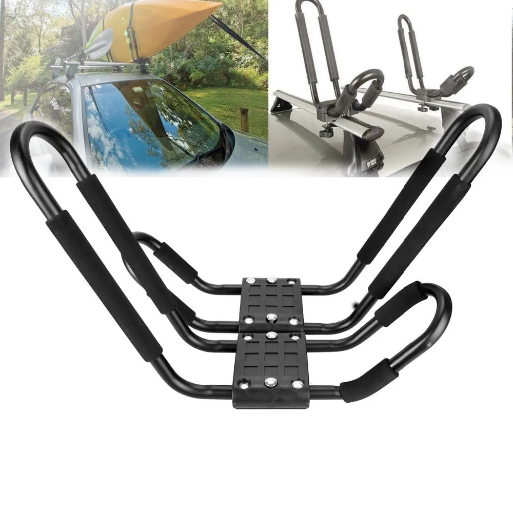 2x Universal Hard Adjustable Kayak / Canoe Carrier for Car