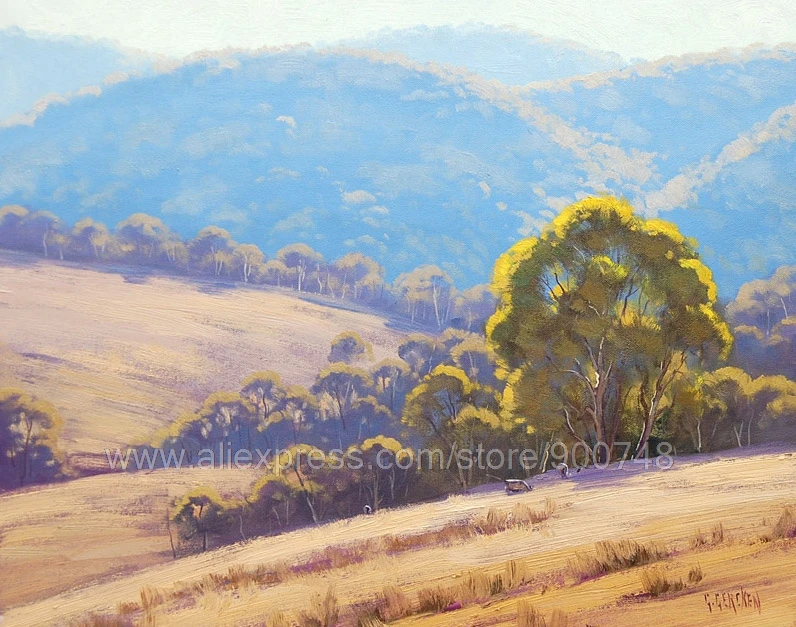 Aliexpress.com : Buy Huge oil paintingSummer Megalong Valley Nsw