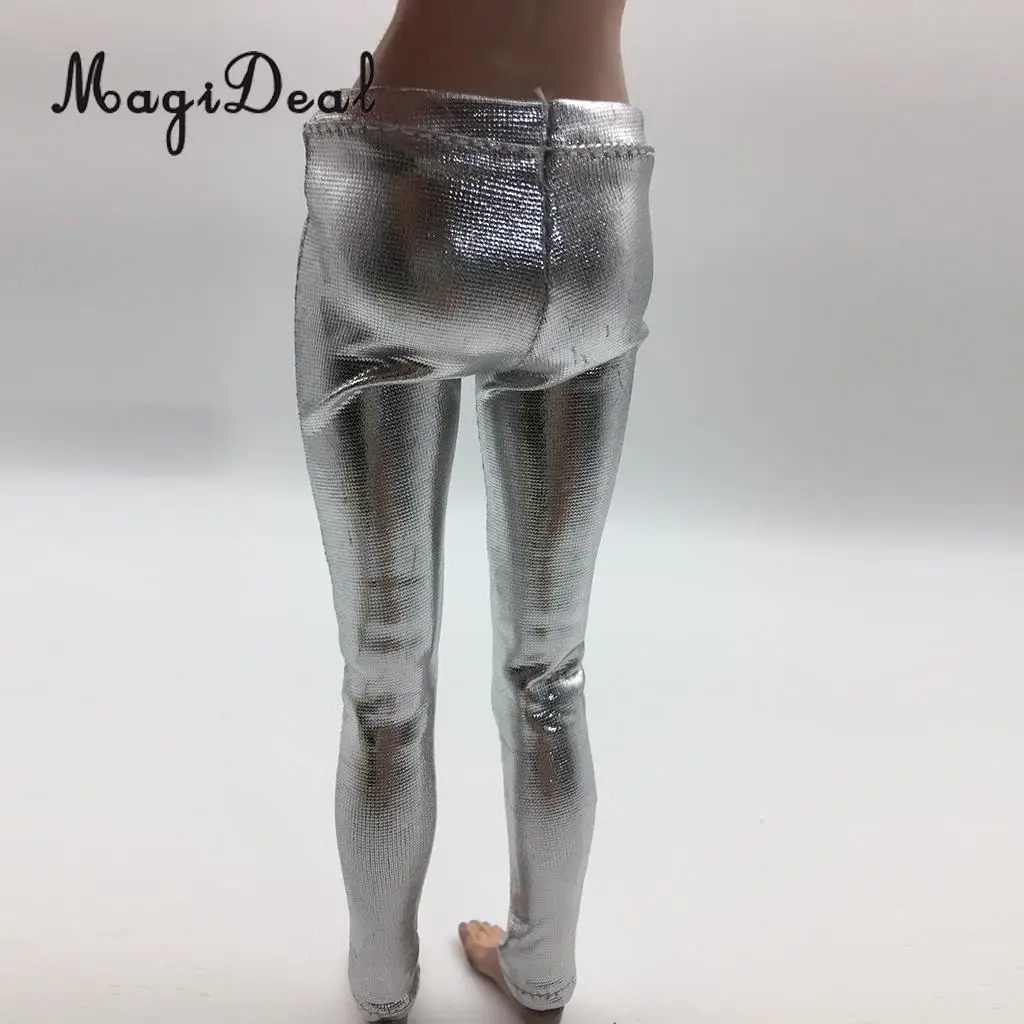 MagiDeal 1/6 Scale PU Leather Female Trousers Women Pants Clothes for 12 Inch Figures Doll Toy DIY Accessories