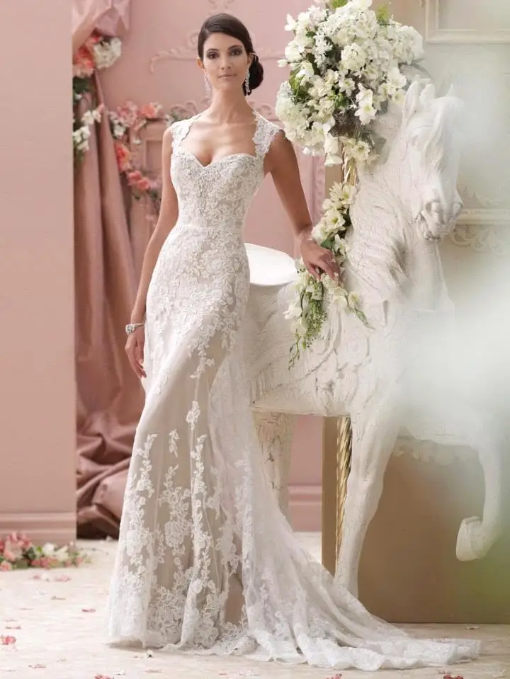 Vestido de Noiva Romatic Lace Sexy Open Back Wedding Dress 2019 Elegant A Line Bridal Dresses Wedding Gowns Robe de Mariage Vestido de Noiva Romatic Lace Sexy Open Back Wedding Dress 2019 Elegant A Line Bridal Dresses Wedding Gowns Robe de Mariage