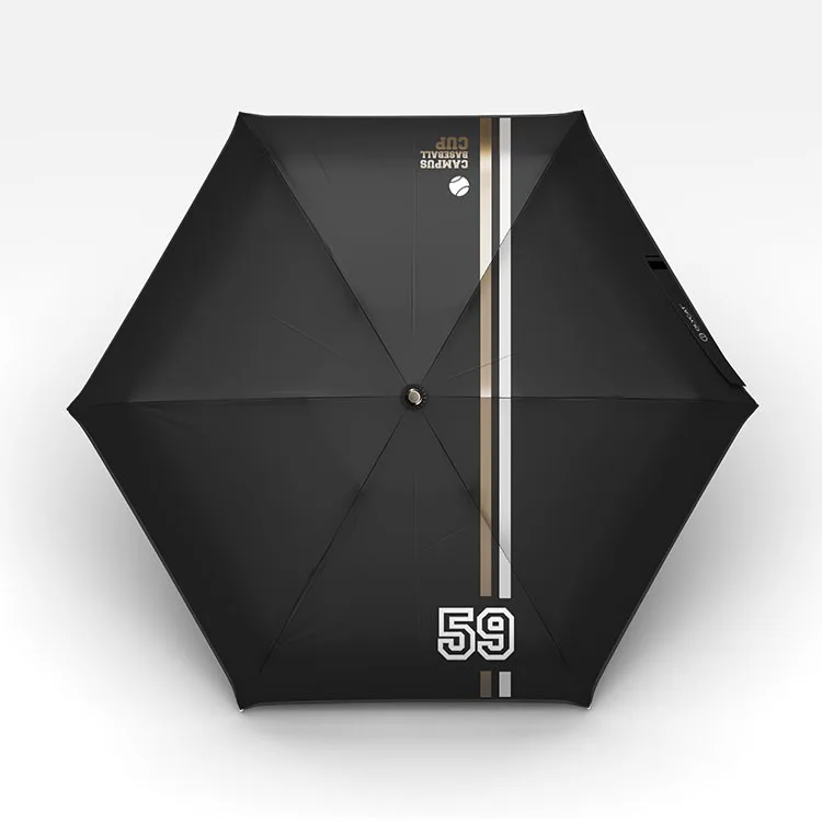 Бейсбольный зонт, ультра-светильник, маленький, маленький, свежий, 50%, от дождя и дождя, двойного назначения, черный пластиковый зонт от солнца