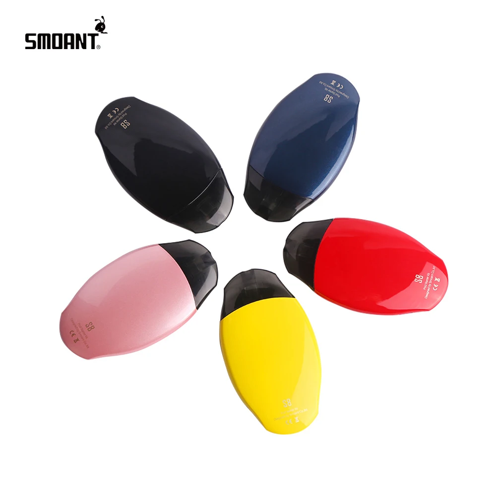 

Original Smoant S8 Pod Starter Kit All-in-one System 2ML Capacity Catridge With 370mAh Internal Battery Cartridge pod Vape