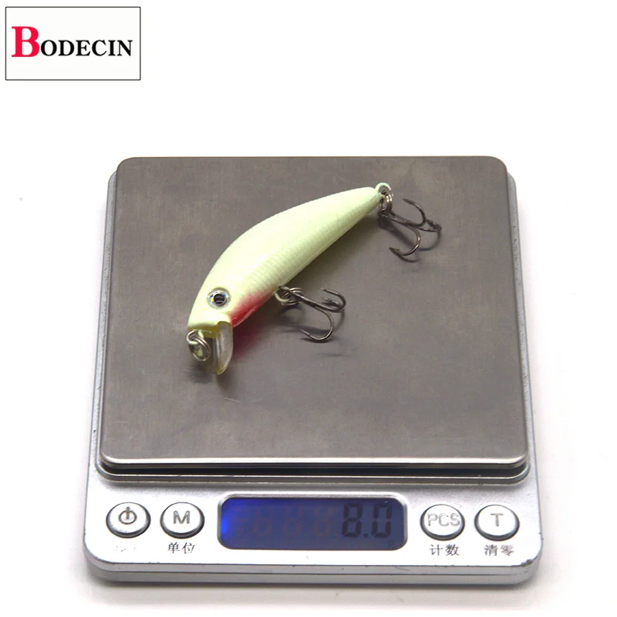 2PC Artificial Sea Fishing Lure Minnow 3D Luminous Bait For Fish Night Saltwater Tackle Lighted Plastic For Fishing Lures China (3)
