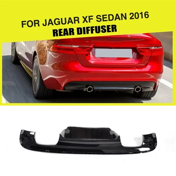 

PP Car Rear Diffuser Lip Bumper Protector Guard For Jaguar XF Sedan 2016 Rear Bumper Lip Diffuser Spoiler