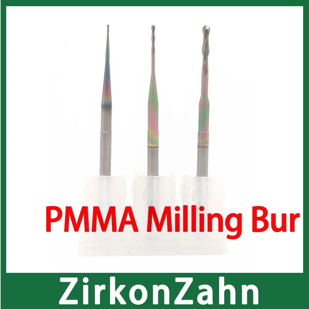 

ZirkonZahn M5 Milling Burs 3mm Shank Special for Milling PMMA/PEEK/Plastic