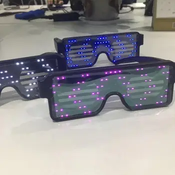 

USB Rechargeable and programable LED glasses for event party supplies, party accessories