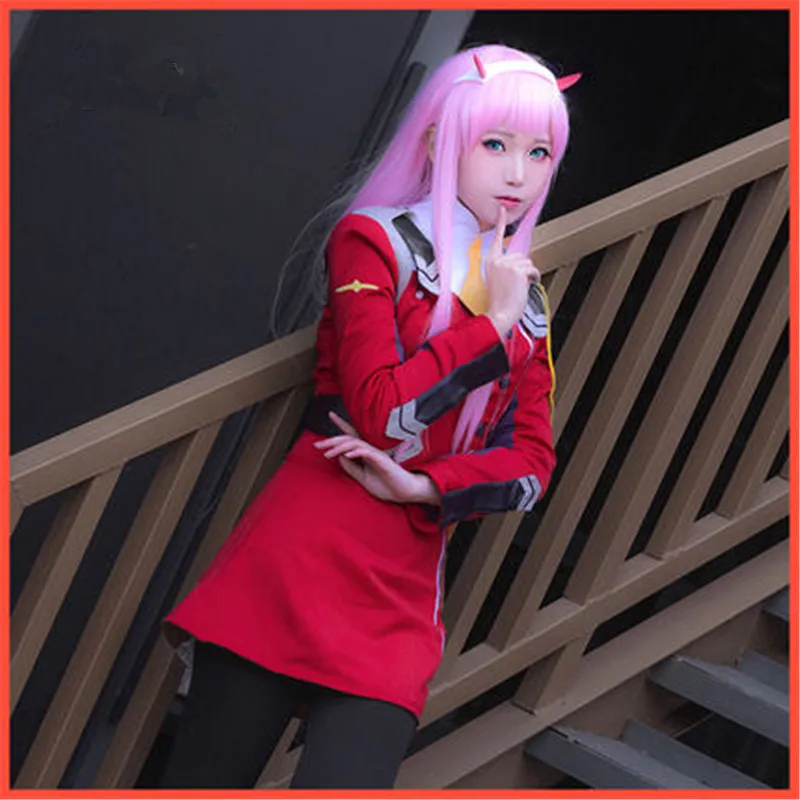 DARLING in the FRANXX Аниме Косплей Костюм 02 Zero Two брендовый женский костюм полный комплект