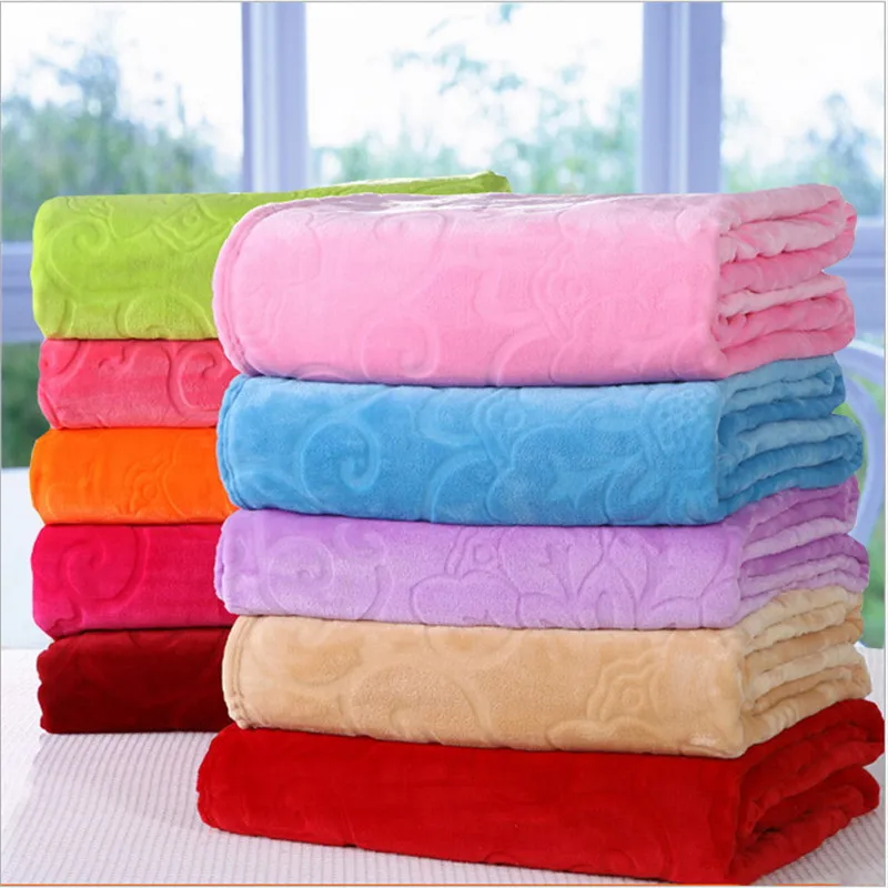 Роскошное качественное фланелевое одеяло Коралловое флисовое покрывало сплошного оранжевого цвета для взрослых разных размеров простыни в клетку однотонные цветные одеяла