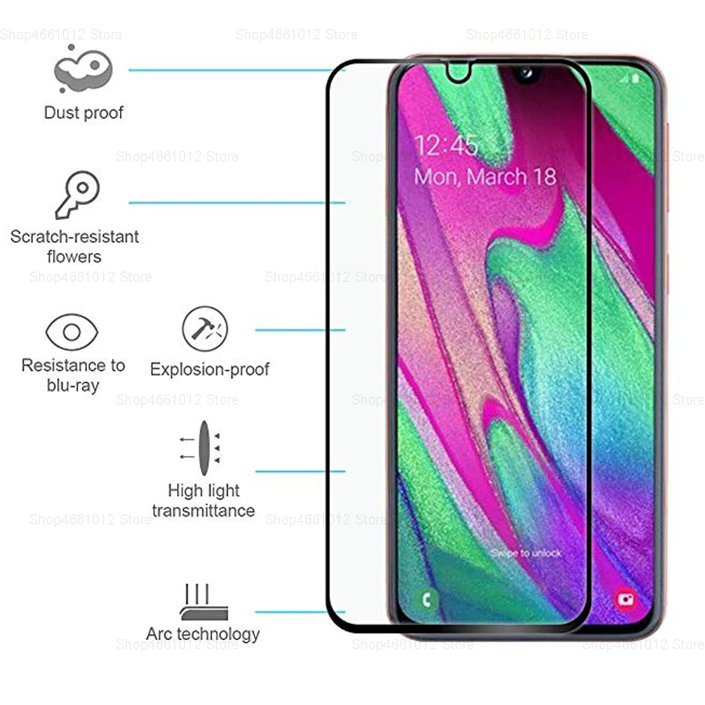 Защитная пленка для экрана Samsung Galaxy A40 защитная A50 A30 A70 из закаленного стекла на