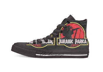 

Jurassic Parka Novelty Design Casual Canvas Shoes Custom shoes Drop Shipping