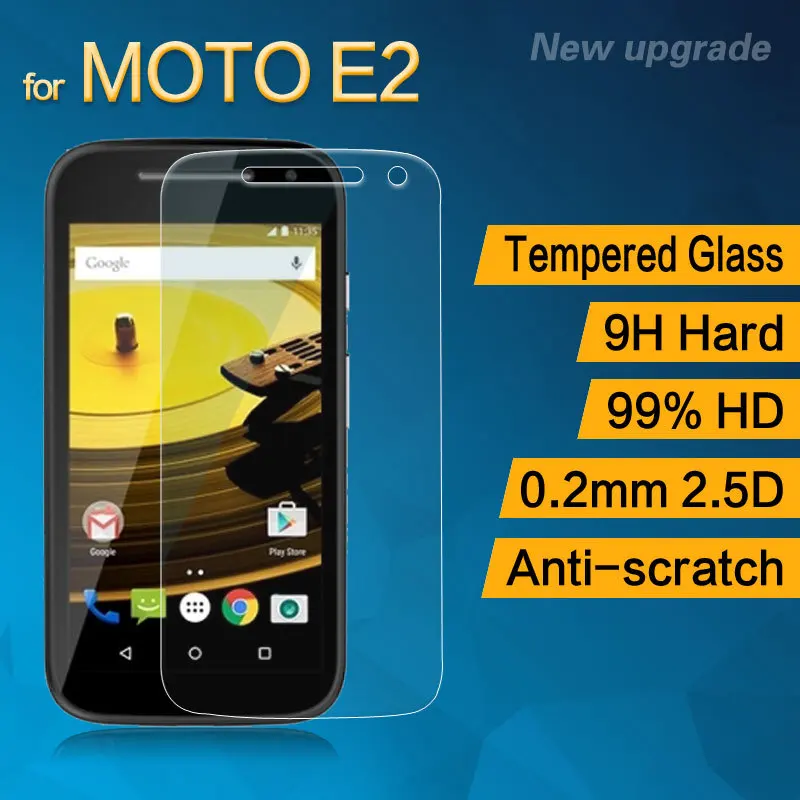 2.5D для Motorola MOTO E2 закаленное стекло оригинальная 9H защитная пленка